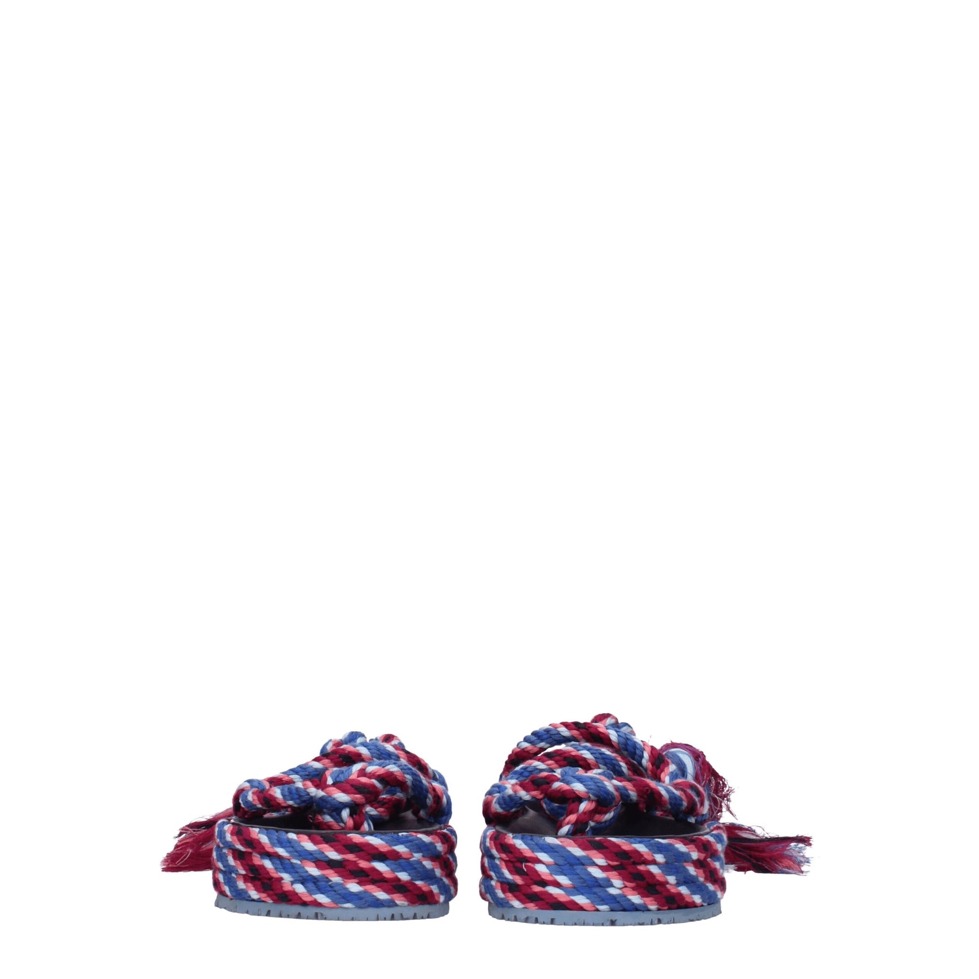 Sandales plates en tissu bleu Isabel Marant