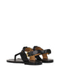 Sandales tongs en cuir noir Isabel Marant