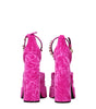 Versace Pink Velvet Platforms