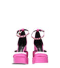 Versace Pink Satin Platforms Pumps