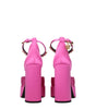 Versace Pink Satin Platforms Pumps