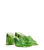 Miu Miu Green Plexiglass Platforms