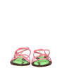 Jacquemus Pink Leather Flat Sandals