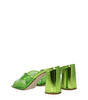 Miu Miu Green Plexiglass Platforms