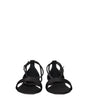 Max Mara Black Satin Flat Sandals