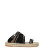 Sandales plates en cuir noir Isabel Marant