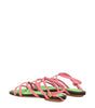 Jacquemus Pink Leather Flat Sandals