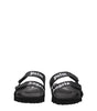 Palm Angels Black Leather Flat Sandals
