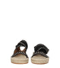 Sandales plates en cuir noir Isabel Marant