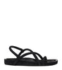 Isabel Marant Black Leather Flat Sandals