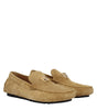 Versace Beige Leather Slip-On Loafers