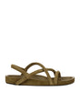 Sandale en cuir vert Isabel Marant