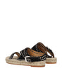 Sandales plates en cuir noir Isabel Marant