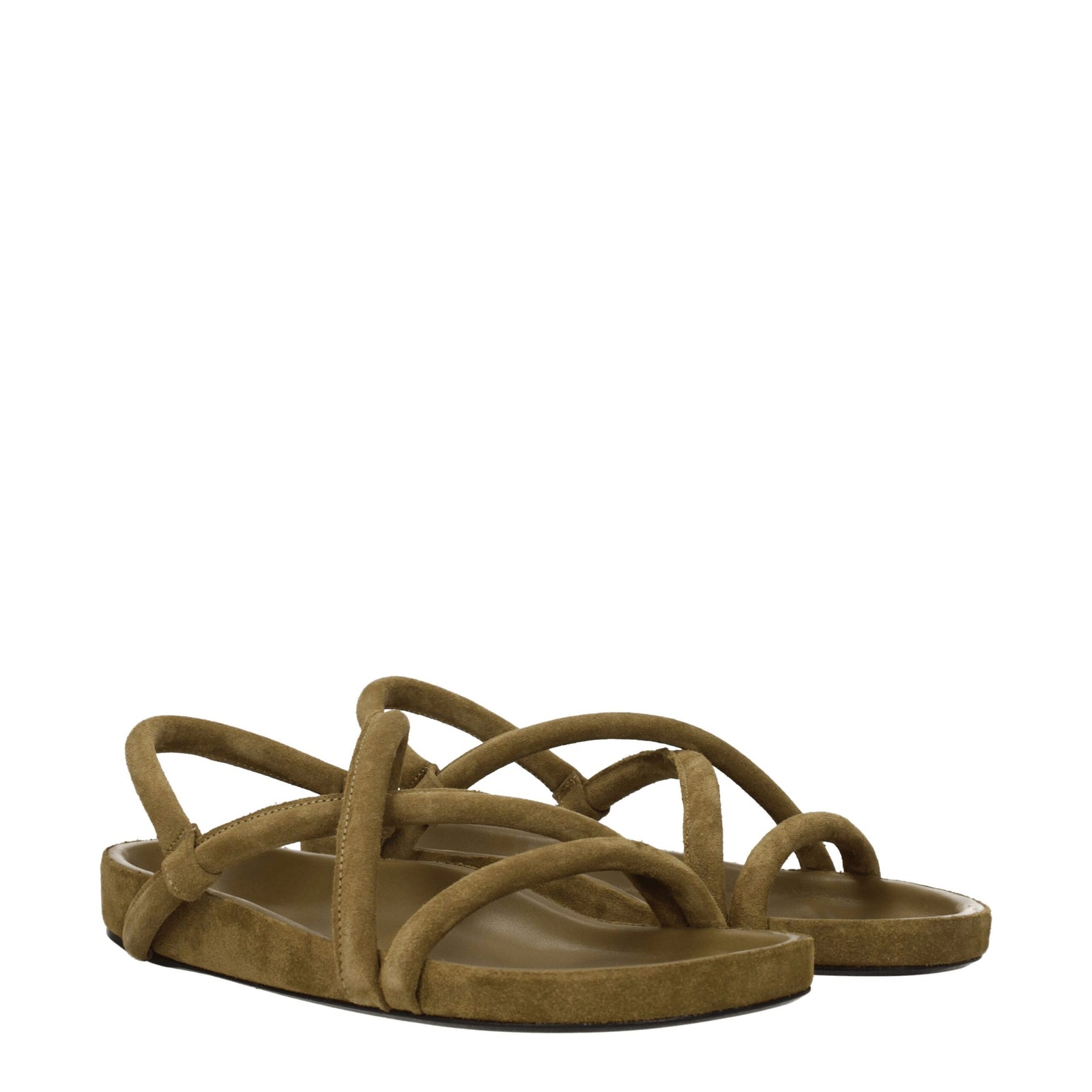 Isabel Marant Green Leather Sandal