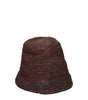 Jacquemus Brown Raffia Bucket Hats