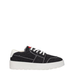 Ami Paris Black Fabric Low Tops