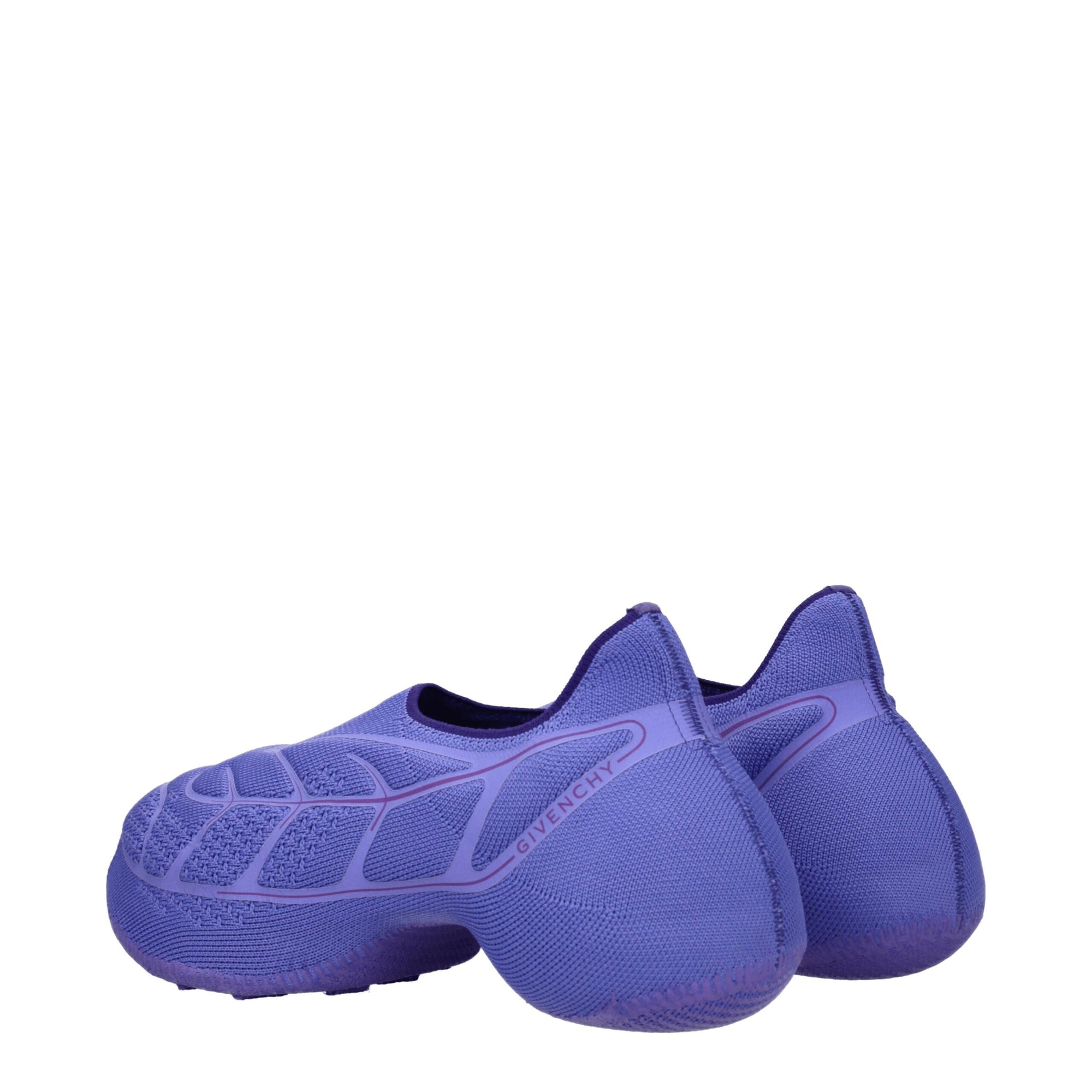 Mocassins à enfiler en tissu violet Givenchy