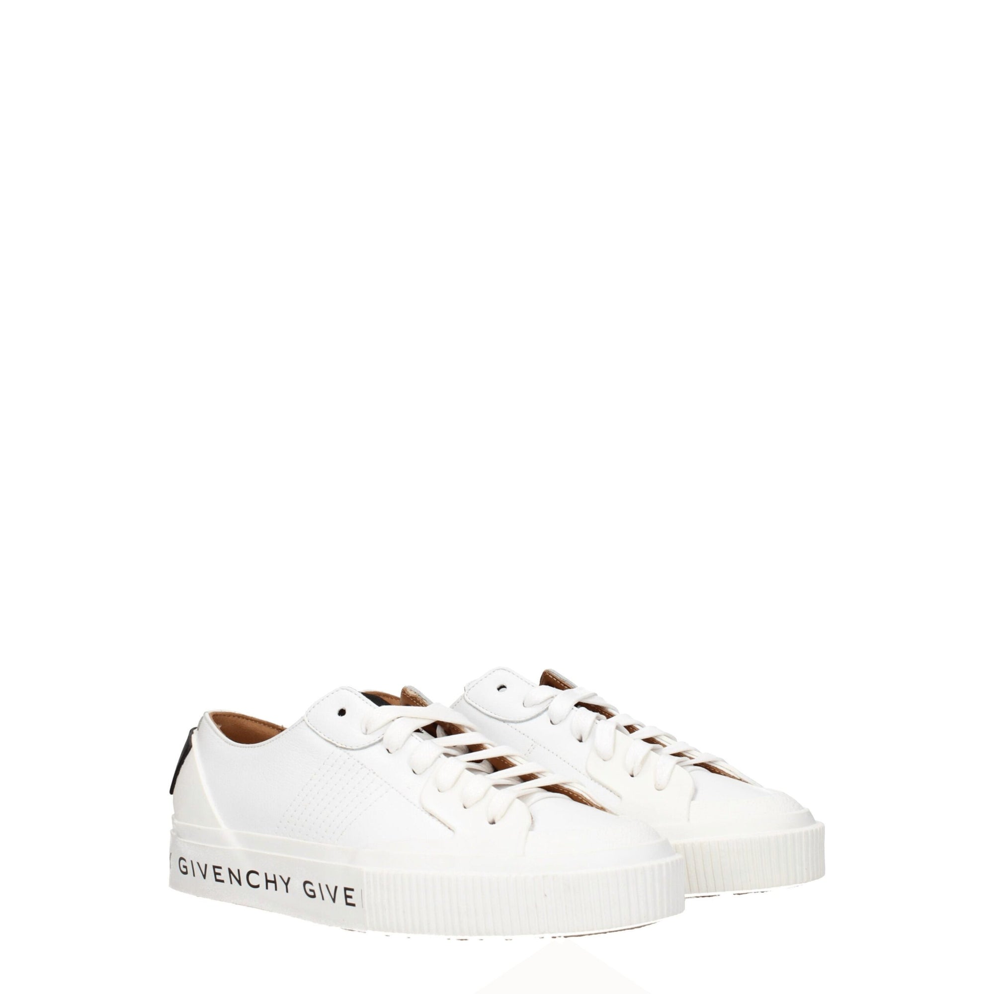 Givenchy Baskets basses en cuir blanc