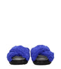 Marni Purple Fabric Slippers Sandals