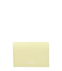 Porte-cartes en cuir jaune Jil Sander