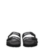 Sandales chaussons en cuir noir Palm Angels