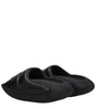 Sandales chaussons en cuir noir Balmain