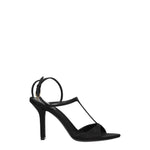 Givenchy Black Satin Stiletto Heels Sandals