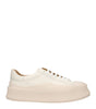Jil Sander Beige Leather Platform Sneakers