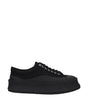 Jil Sander Black Fabric Chunky Sneakers