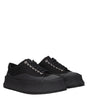 Jil Sander Black Fabric Chunky Sneakers