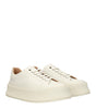 Jil Sander White Fabric Platform Sneakers