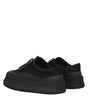 Jil Sander Black Fabric Chunky Sneakers