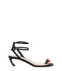 Lanvin Black Leather Stiletto Heels Sandals