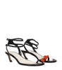 Lanvin Black Leather Stiletto Heels Sandals
