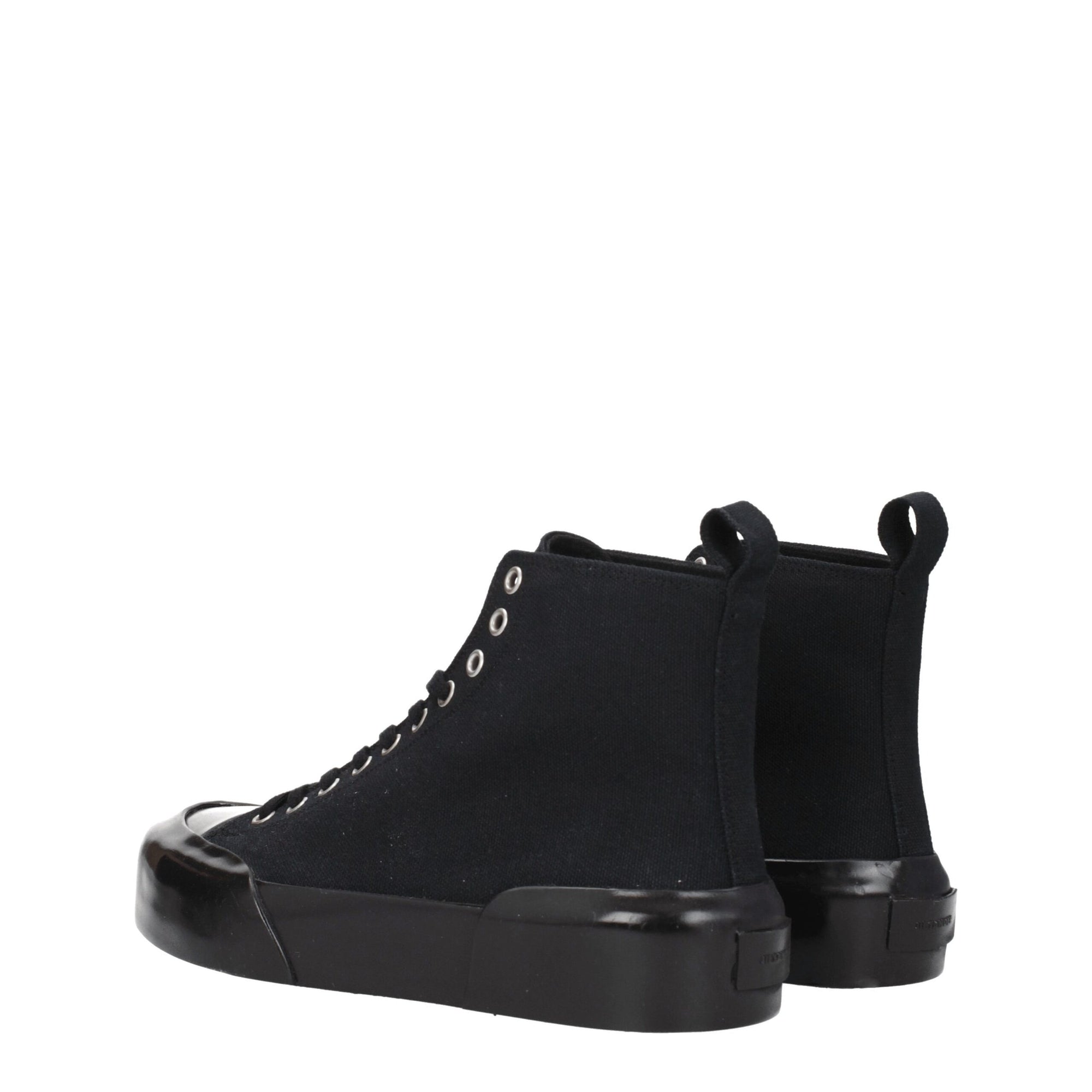 Jil Sander Black Fabric High Tops