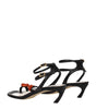 Lanvin Black Leather Stiletto Heels Sandals