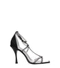 Dsquared² Black Satin Stiletto Heels Sandals