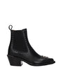 Bottines en cuir noir Chloé