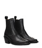 Bottines en cuir noir Chloé