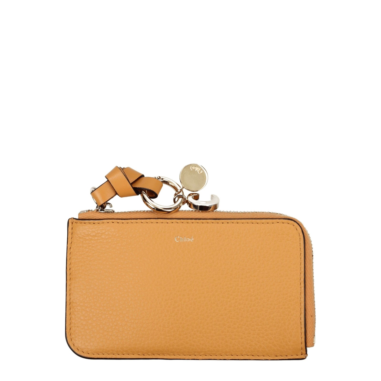 Portefeuilles en cuir orange Chloé
