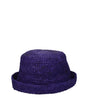 Jacquemus Purple Raffia Hats
