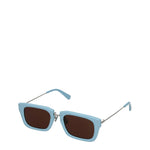Lunettes de soleil Jacquemus en acétate bleu clair