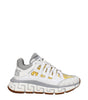Versace White Fabric Athletic Sneakers