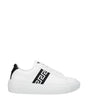 Versace White Leather Low Tops