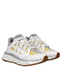 Versace White Fabric Athletic Sneakers