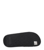 Versace Black Leather Slippers Sandals