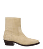 Bottines en cuir beige Isabel Marant