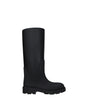 Burberry Black Cotton Rain Boots