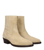 Bottines en cuir beige Isabel Marant