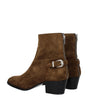 Celine Brown Leather Ankle Boots
